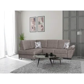 Sedací souprava Rozkládací sedací souprava do L - Milan - hnědá Varianta: Levá