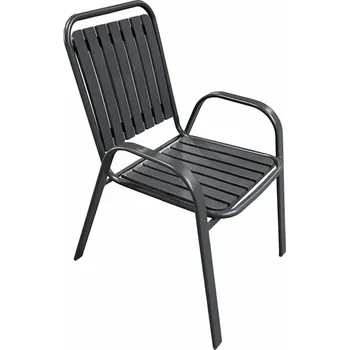 Jídelní židle Zahradní židle tmavě šedá 56x63x89 cm