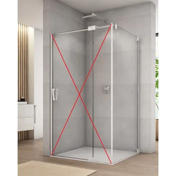 Ronal (Sanswiss) Ronal, CADURA White Line boční stěna v 90° na straně pevné stěny CAT3 Šířka: 80 cm + doprava zdarma + při platbě převodem sleva