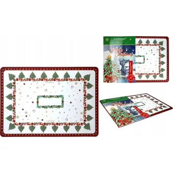 prostírání Korková podložka pod talíř na stůl Vánoce svátky prostírání dekorace