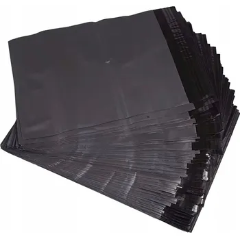 Obálka Fóliové obálky Plastové Obálky 40x55cm 3XL 400x550mm Silné 50 Ks Černé