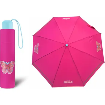 Deštník Scout Butterfly růžový