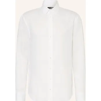 Pánská košile Giorgio Armani Pánská Lněná Košile Regular Fit, bílá, 41