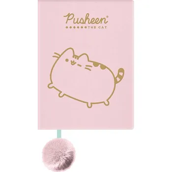 Zápisník NOTES PLYŠOVÝ ZÁPISNÍK A5 96 LISTŮ PUSHEEN KOČKA DENÍK PRO DĚTI