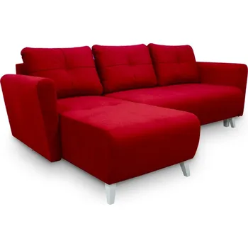 Sedací souprava Rozkládací sedací souprava do L Monet - červená