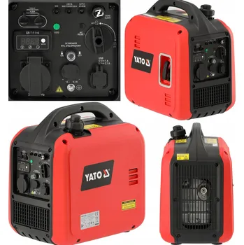 Elektrocentrála Jednofázová benzínová elektrocentrála přenosná Yato 2000 W