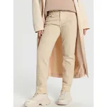 Sinsay - Džíny high waist straight - krémová