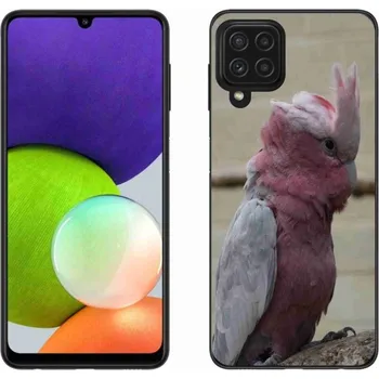 Pouzdro na mobilní telefon Gelový kryt mmCase na Samsung Galaxy A22 4G - papoušek kakadu růžový