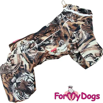 Obleček pro psa FOR MY DOGS Overal TIGER BROWN, hnědý Velikost: 22/XXXL