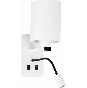 Nástěnné svítidlo Nástěnné svítidlo Candellux bílé s integrovaným LED zdrojem 40 W