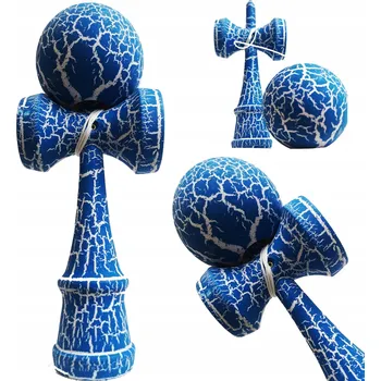 Obraz Dřevěná kendama modrá 18 cm