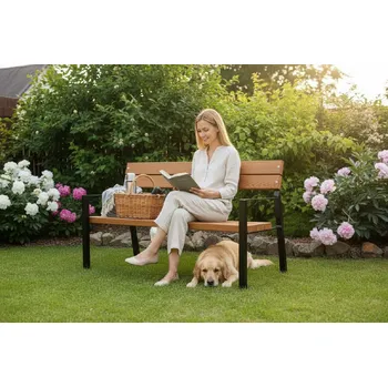 Zahradní lavice PROFIBA Venkovní ocelová lavička Tišnov