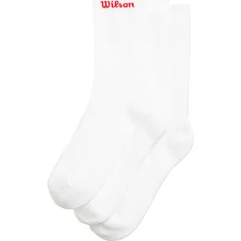 Dámské ponožky Ponožky Wilson Crew Logo Sock 3 Pack Bright White L