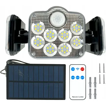 Venkovní osvětlení SOLÁRNÍ LAMPA SE SENZOREM POHYBU A SOUMRAKU 3v1 139 LED