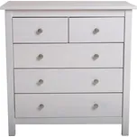 Bílá vysoká komoda z borovicového dřeva 79x80 cm Berna – Marckeric ID_1176122