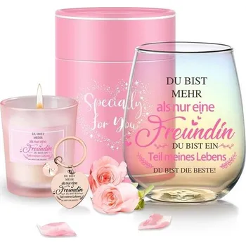 Dárková krabička Dárky pro nejlepšího přítele Sklenice na víno Dárky pro přítele Ženy Dárek k narozeninám pro ženy