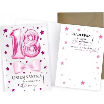 Obraz Přání k 18. narozeninám