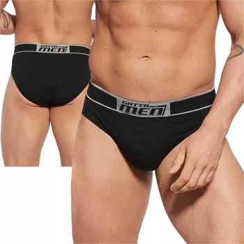 Pánské spodní prádlo Gatta Pánské bavlněné slipy pohodlné 1547s bavlna černé 2XL