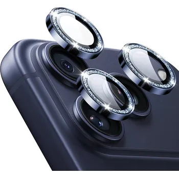 ESR – chrániče objektivu fotoaparátu Armorite – iPhone 14 Pro/Pro Max/15 Pro/Pro Max/16 Pro/Pro Max/17 Pro/Pro Max – modrý třpyt