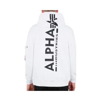 Pánská mikina Alpha Industries Mikina AI.128342-09-M Bílá Regular Fit S