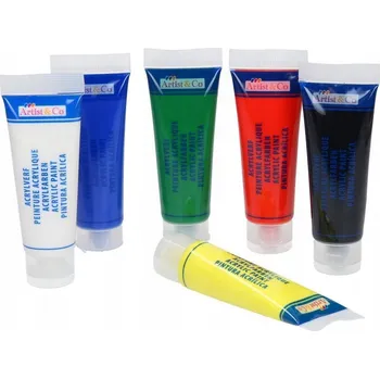 Vodová barva Akrylové barvy Artico 6 ks x 90 ml