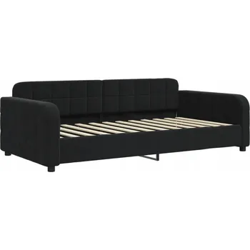 Pohovka Černá pohovka s funkcí spaní, rozměry 223 x 110 x 71 cm