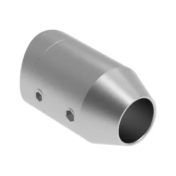 Zábradlí Hahn Steel Držák výplně 12 mm osový na sloupek D42,4 - Nerez AISI 316, broušená