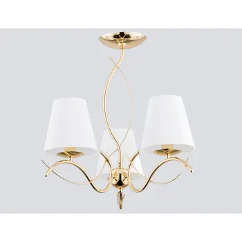 Klasický lustr Monza 3x40W zlatý Alfa 27613