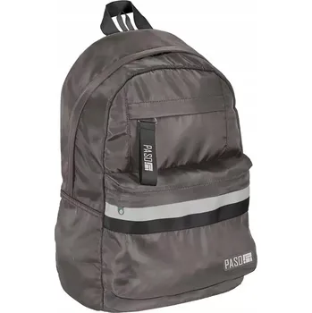 Školní batoh Školní batoh Paso s jednou přihrádkou, odstíny šedé a stříbrné, 13 l