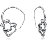 DIVERSE stříbrné náušnice LEBKA