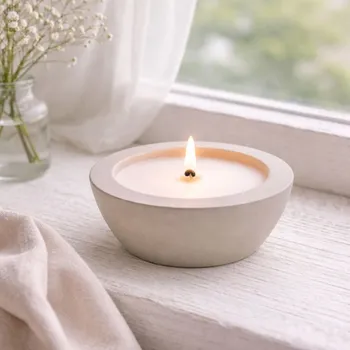 Svíčka BOLTZE Svíčka v betonové míse XS