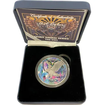 Sběratelství Stříbrná mince 1 Oz American Eagle Spirit Animal Series The Owl 2022