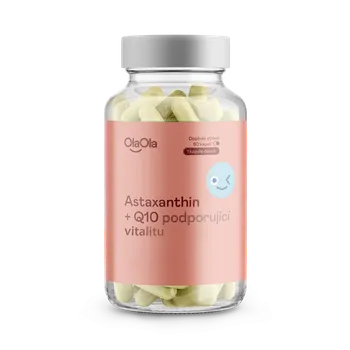 OlaOla Astaxanthin + Q10 podporující vitalitu - 60 kapslí