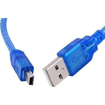 Datový kabel KABEL USB2.0 - MINI USB 5PIN 1m modrý