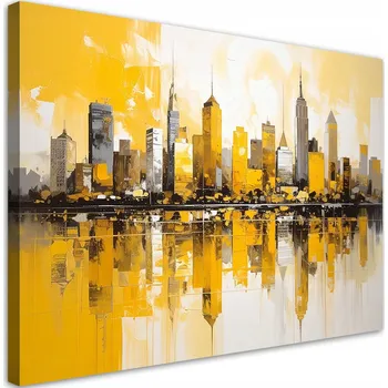 Obraz Obraz do obýváku, ložnice, kanceláře, Město Budovy Architektura žlutý 45x30