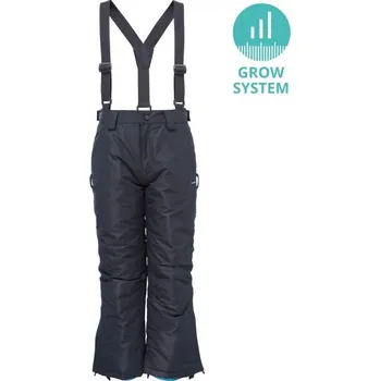 Snowboardové kalhoty Rostoucí dětské lyžařské kalhoty LOAP CUAL GROW SYSTEM 122/128 Tmavě modrá