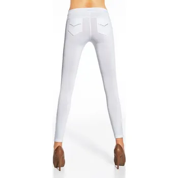 Dámské legíny Bílé Letní legíny BAS BLEU SANDRA PZ M