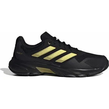 Pánská tenisová obuv Pánská tenisová obuv adidas Courtjam Control 3 Tennis Shoes Core Black/Gold Met./Core Black EUR 46