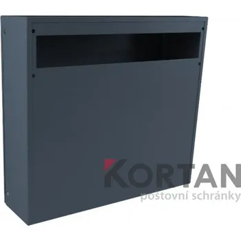Poštovní schránka Uzamykatelná schránka ke dveřnímu vhozu RAL 9005 - černá