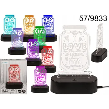 Lampička LED lampička I love you more - měnící barvy