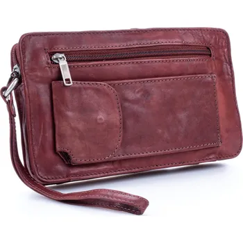 Bag Street Pánská kožená etue příruční taštička hnědá 2803C