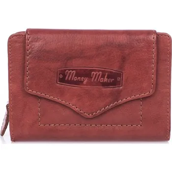 Peněženka Money Maker Kvalitní dámská kožená peněženka 528B hnědá