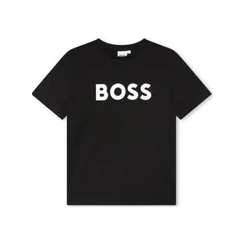 Pánské tričko Boss T-Shirt J25P24 S Černá Regular Fit 10Y