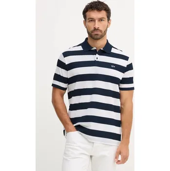 Pánské tričko Bavlněné polo tričko Paul&Shark Knitwear 99311002 modrá 50A, vel. XXL