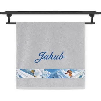 Ručník Ručník se jménem NA PŘÁNÍ 50x100 Síla adrenalinu zimní sporty jemná ocel