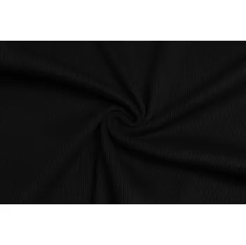 Náplet černý žebro 430 g/m2 - 2/2