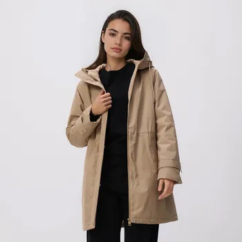 Dámský kabát Reserved - Bunda s&nbsp;kapucí - béžová - 466IA-80X - 466IA-80X-L