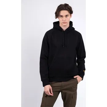 Pánská mikina Carhartt WIP Hooded Chase Sweat Black/Gold XL