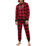 Pánská mikina NM1725E-5VJ černočervená - Calvin Klein