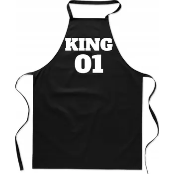 Kuchyňská zástěra Kuchyňská zástěra na Valentýna King Král 01 Dárek Pro Něj Valentýn